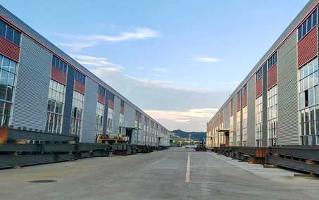 立龙钢构厂房一角