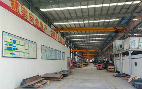 立龙钢构厂房一角